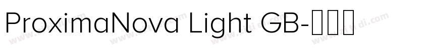 ProximaNova Light GB字体转换